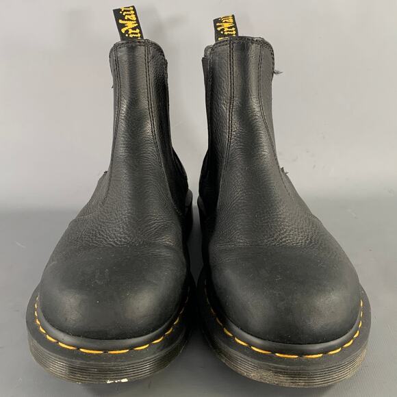 DR. MARTENS Size 11 Black Leather Boots
